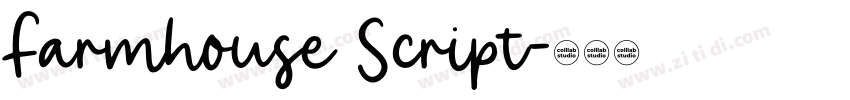 Farmhouse Script字体转换 Farmhouse Script字体转换